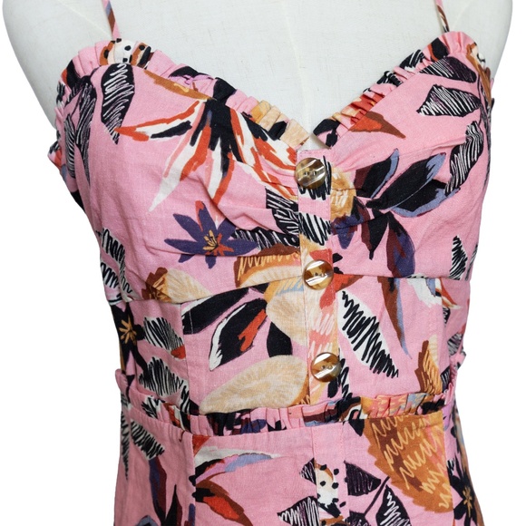 FARM RIO Pink Pineapple Mini Dress - NWT, Size Medium - Picture 4 of 12